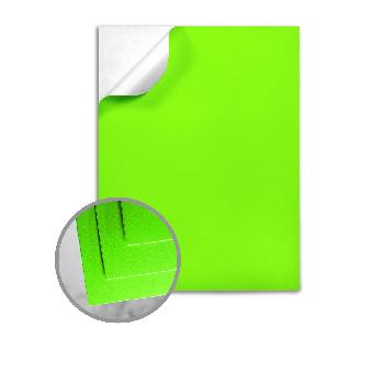 Strata® Score-Bak® Green Fluorescent 60lb. Offset 80# Scoreback Pressure Sensitive 8.5x11 in. 100 Sheets Per Pack